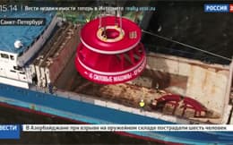 Видеосюжет канала "Россия 24" об отгрузке рабочих колес гидротурбин, изготовленных "Силовыми машинами" для Красноярской ГЭС ЕвроСибЭнерго